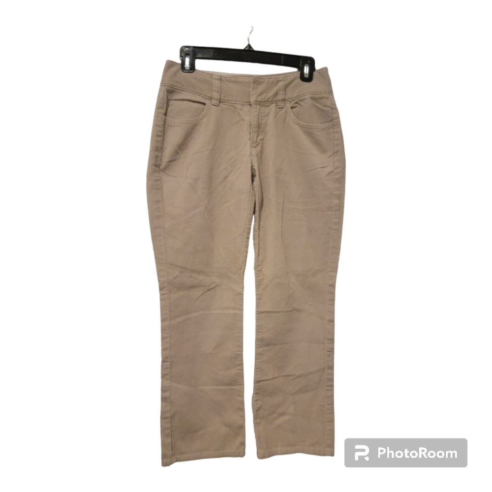 Banana Republic Beige straight leg Corduroy pants sz 4 women  preppy